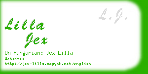 lilla jex business card